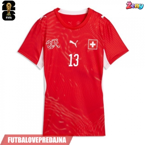 Lacne Ženy Futbalové dres Švajčiarsko Zeki Amdouni #23 MS 2026 Krátky Rukáv - Domáci